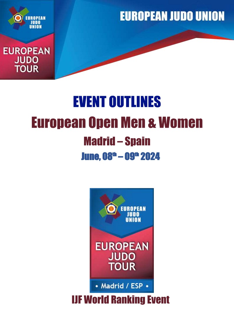European Open Judo Madrid. 08-06-24. RESULTADOS. STAGE MADRID